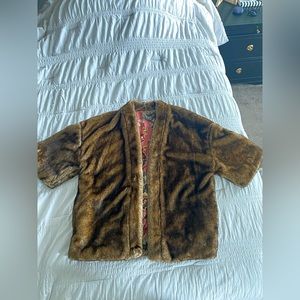 Zara double sided faux fur coat